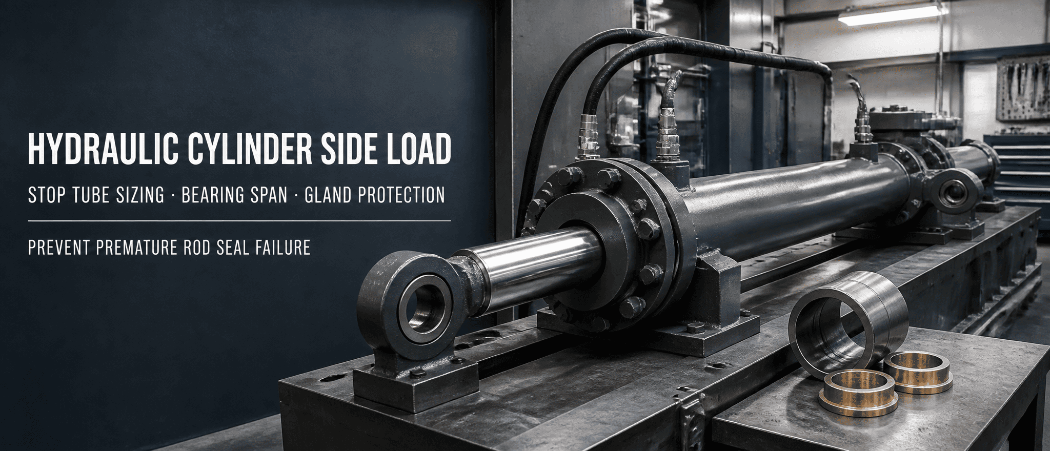 Pemuatan Samping Silinder Hidraulik dan Ukuran Tabung Penghenti: Bagaimana Insinyur OEM Menghilangkan Gland Galling dan Seal Blowout