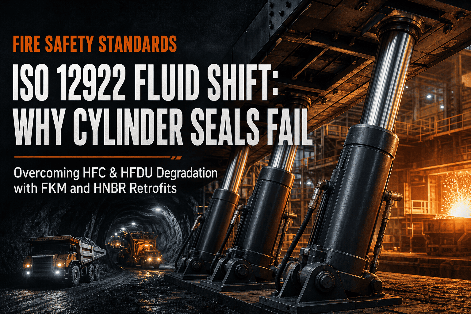 Pergeseran Keselamatan Kebakaran Global: Mengapa Cairan ISO 12922 HFDU dan HFC Memaksa Desain Ulang Segel Silinder Hidraulik