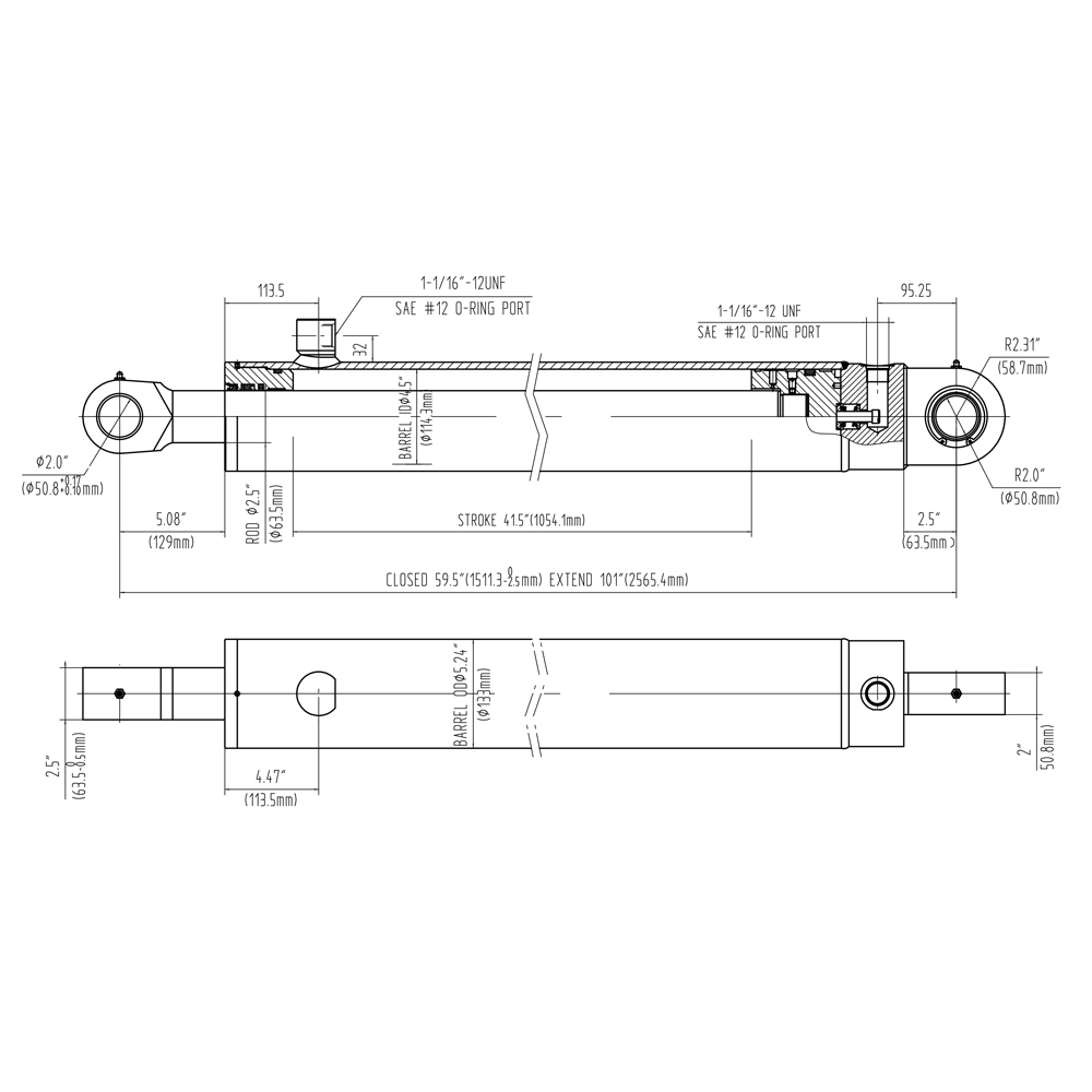 Bantalan Silinder Lengan