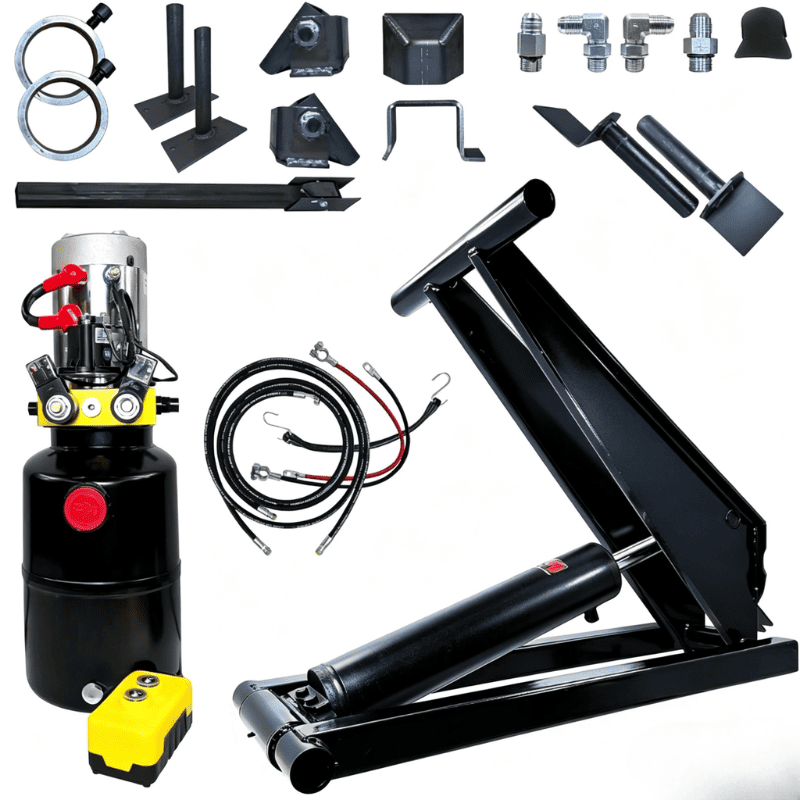 Scissor Hoist untuk Sistem Pengangkatan Trailer Dump