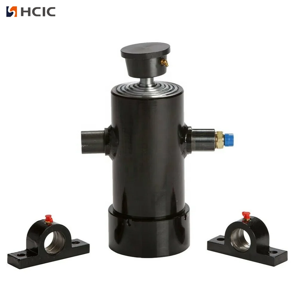 Sasis Trailer Miring Silinder Hidraulik Teleskopik Kecil